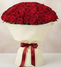 Букет 101 Красная роза Милано в Златоусте