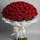 Букет 101 Красная роза Блэк Мэджик в Златоусте