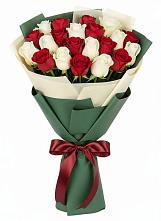 Букет Микс из красных и белых роз #REPLACE_PRED# Златоусте