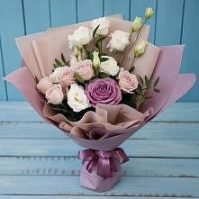Букет цветов из:  Розы и Лизиантусы #REPLACE_PRED# Златоусте