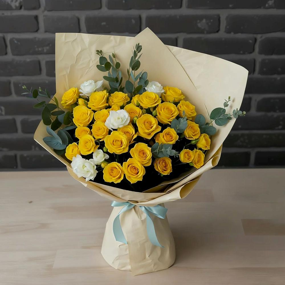 Букет цветов из: Розы в Златоусте