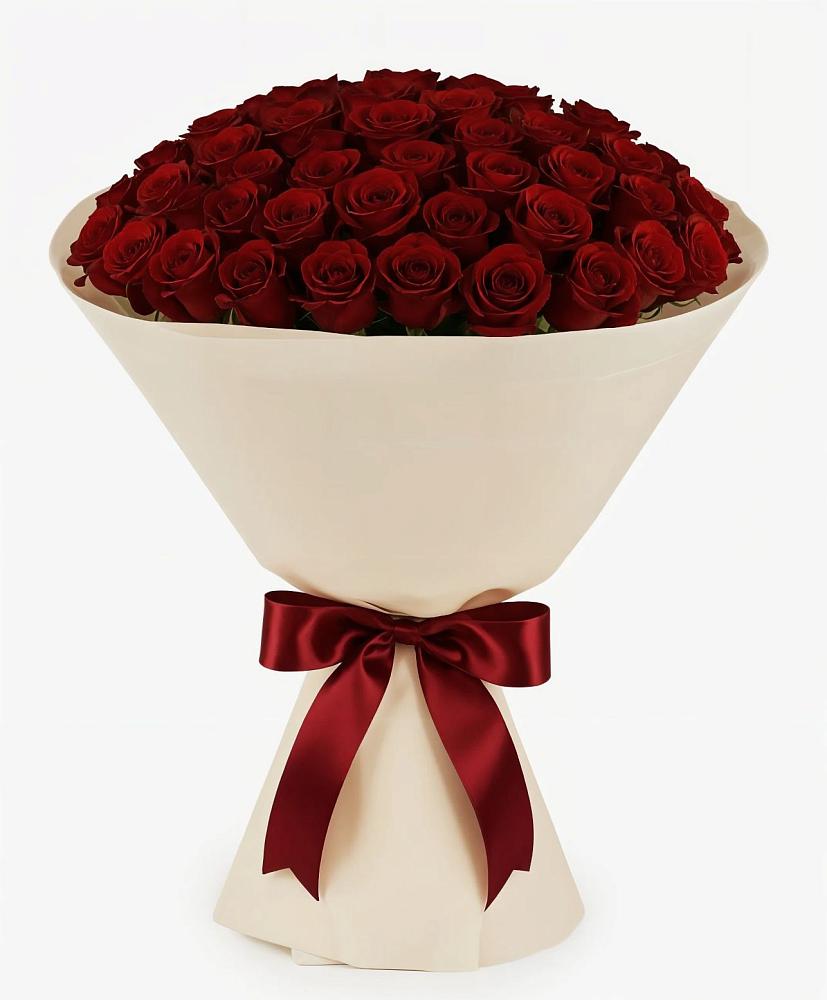 Букет 101 Бордовая роза Блэк Бакарра в Златоусте