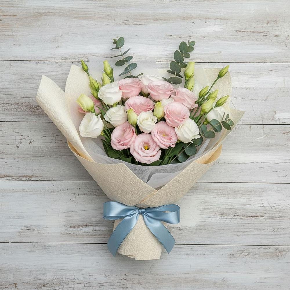 Букет цветов из: Лизиантусы в Златоусте